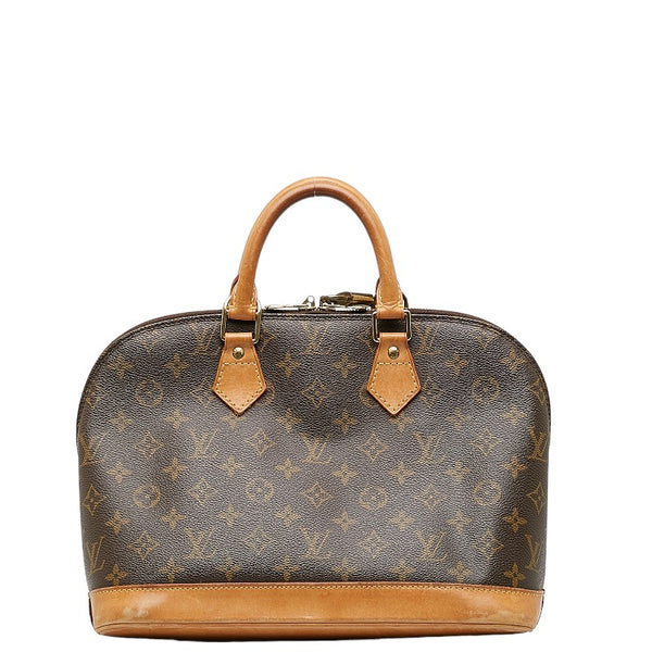 ルイ ヴィトン モノグラム アルマPM ハンドバッグ M53151 ブラウン PVC レザー レディース LOUIS VUITTON 【中古】