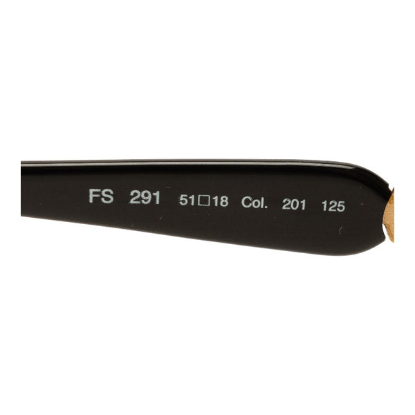 フェンディ ヴィンテージ FFロゴ メダルデザイン ボストン サングラス FS 291 ブラック プラスチック レディース FENDI 【中古】