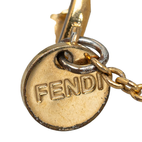 フェンディ エフ イズ ラインストーン ブレスレット 1A3622 ゴールド メッキ レディース FENDI 【中古】