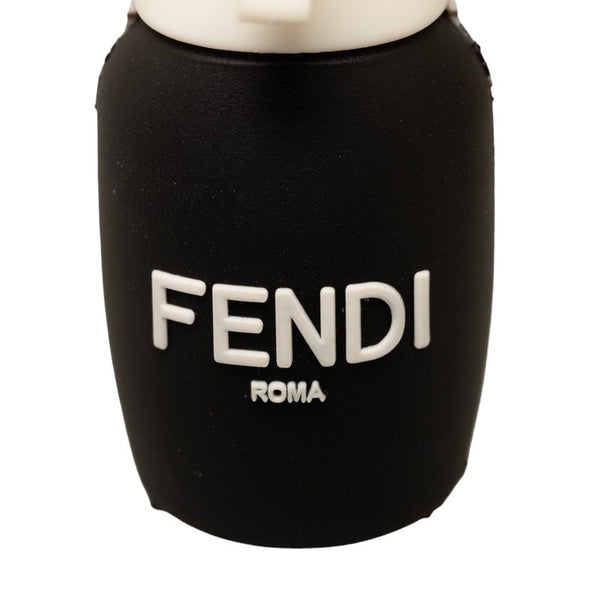 フェンディ カール ラガーフェルド USBメモリ ケース キーホルダー ブラック ホワイト ラバー レディース FENDI 【中古】