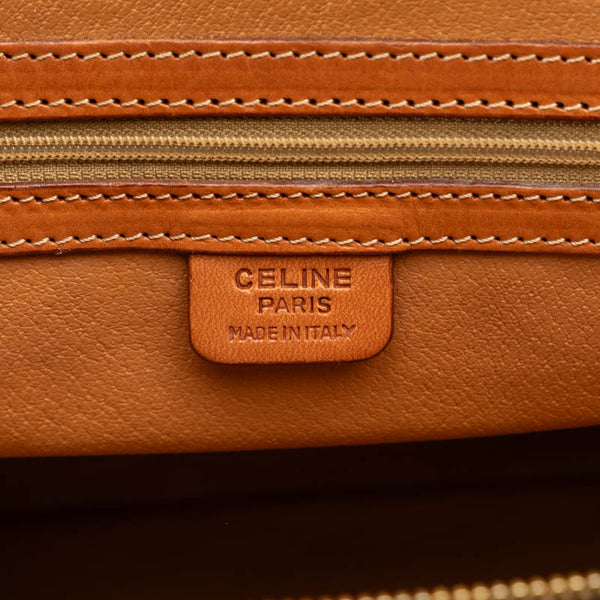 セリーヌ マカダム ハンドバッグ ショルダーバッグ 2WAY ブラウン PVC レザー レディース CELINE 【中古】