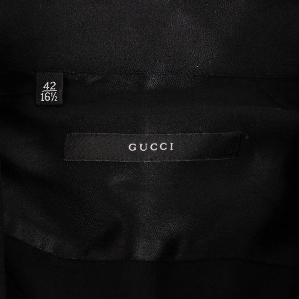 グッチ サイズ：42 ブラック シルク メンズ GUCCI 【中古】