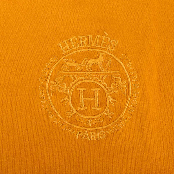 エルメス Ｈ刺繍 ロンＴ サイズ：M イエロー コットン レディース HERMES 【中古】