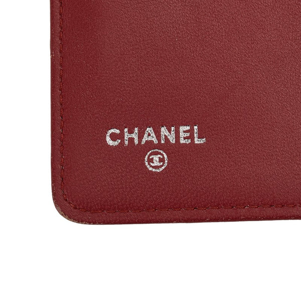 シャネル ボーイシャネル 長財布 ワインレッド レザー レディース CHANEL 【中古】