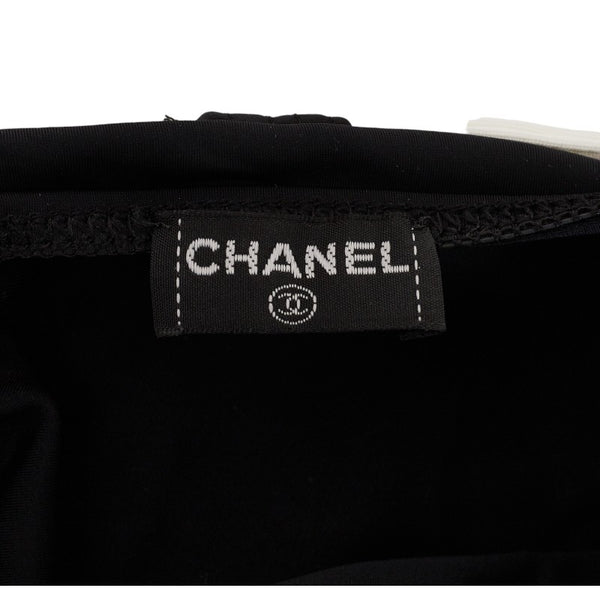 シャネル ココマーク スイムウェア 水着 サイズ：40 ブラック ホワイト ナイロン ポリウレタン レディース CHANEL 【中古】