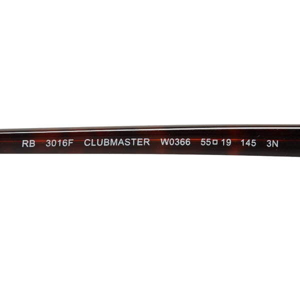 レイバン CLUBMASTER クラブマスター ウェリントン サングラス RB3016F ブラウン グリーン プラスチック メンズ Ray-Ban 【中古】