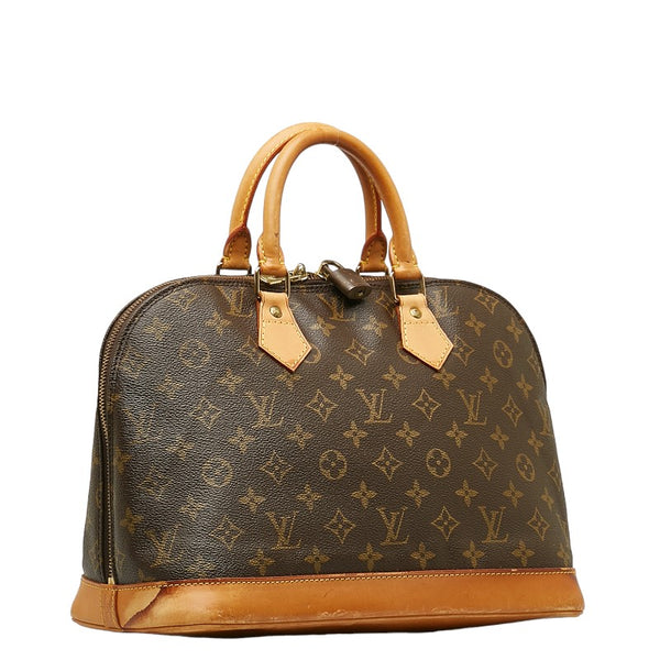 ルイ ヴィトン モノグラム アルマ ハンドバッグ M53151 ブラウン PVC レザー レディース LOUIS VUITTON 【中古】