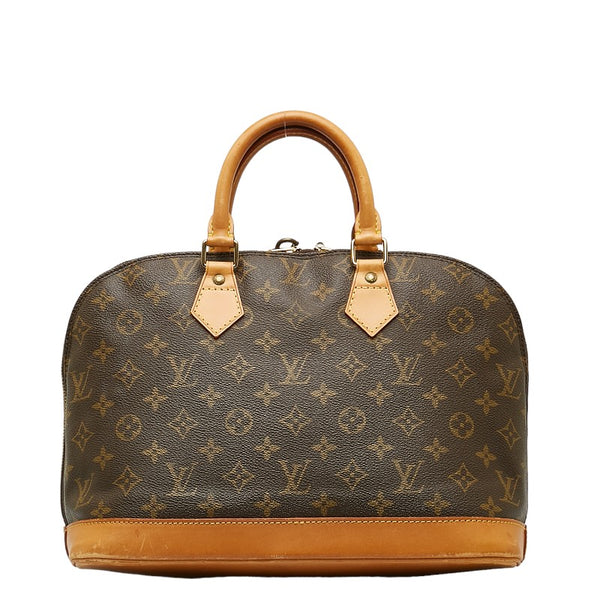 ルイ ヴィトン モノグラム アルマ ハンドバッグ M53151 ブラウン PVC レザー レディース LOUIS VUITTON 【中古】