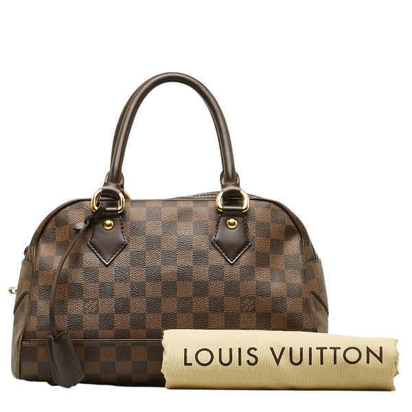 ルイ ヴィトン ダミエ ドゥオモ ハンドバッグ N60008 エベヌ ブラウン PVC レザー レディース LOUIS VUITTON 【中古】