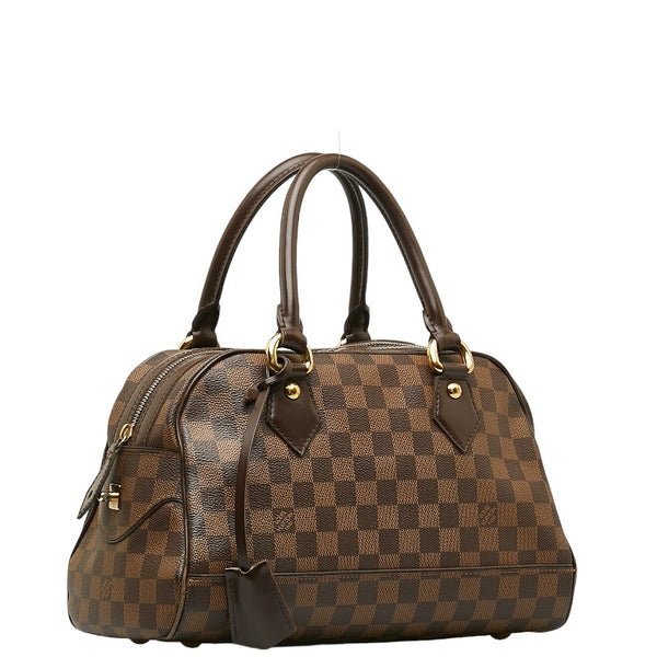 ルイ ヴィトン ダミエ ドゥオモ ハンドバッグ N60008 エベヌ ブラウン PVC レザー レディース LOUIS VUITTON 【中古】