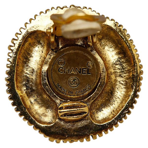 シャネル パール イヤリング ゴールド メッキ レディース CHANEL 【中古】