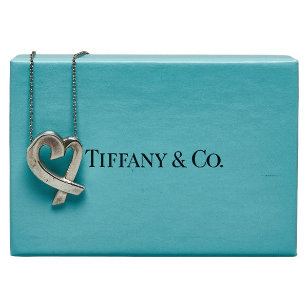 ティファニー ラヴィングハート ネックレス SV925 シルバー レディース TIFFANY&Co. 【中古】