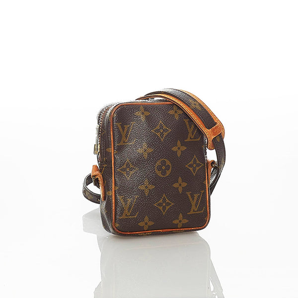 ルイ ヴィトン モノグラム ミニダヌーブ ショルダーバッグ M45268 ブラウン PVC レザー レディース LOUIS VUITTON 【中古】