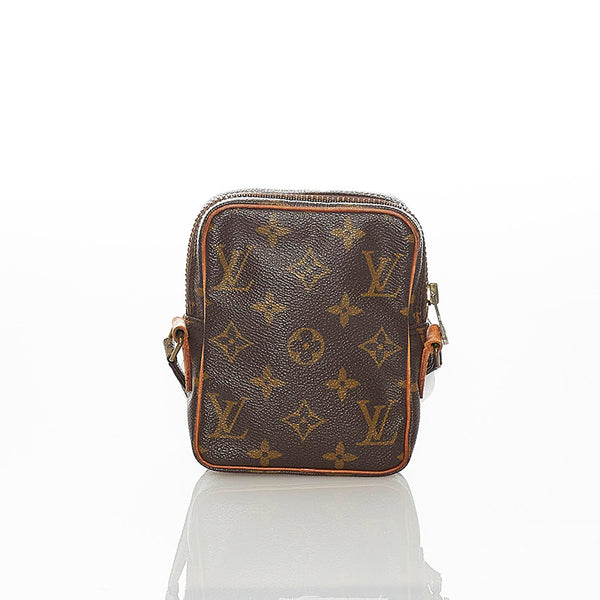 ルイ ヴィトン モノグラム ミニダヌーブ ショルダーバッグ M45268 ブラウン PVC レザー レディース LOUIS VUITTON 【中古】