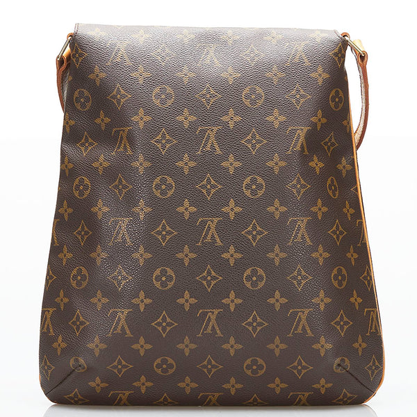 ルイ ヴィトン モノグラム ミュゼット 斜め掛け ショルダーバッグ M51256 ブラウン PVC レザー レディース LOUIS VUITTON 【中古】