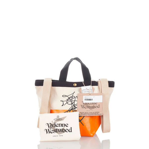 ヴィヴィアンウエストウッド マルチ キャンバス ハンドバッグ トートバッグ 2WAY レディース Vivienne Westwood 【中古】