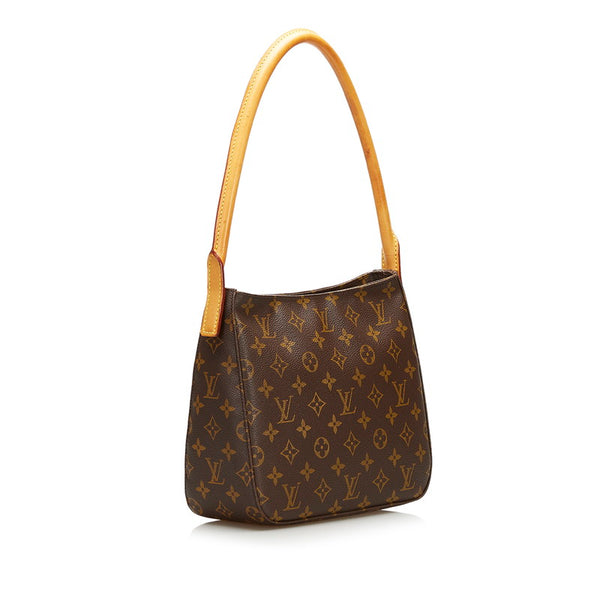 ルイ ヴィトン モノグラム ルーピングMM ショルダーバッグ M51146 ブラウン PVC レザー レディース LOUIS VUITTON 【中古】