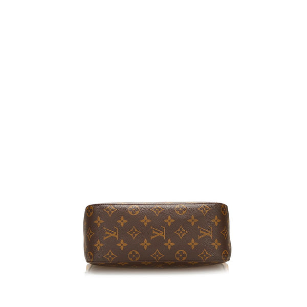 ルイ ヴィトン モノグラム ルーピングMM ショルダーバッグ M51146 ブラウン PVC レザー レディース LOUIS VUITTON 【中古】