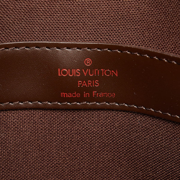 ルイ ヴィトン ダミエ ナヴィグリオ 斜め掛け ショルダーバッグ N45255 ブラウン PVC レザー レディース LOUIS VUITTON 【中古】