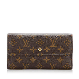 ルイ ヴィトン モノグラム ポルトフォイユ インターナショナル 長財布 M61217 ブラウン PVC レザー レディース LOUIS VUITTON 【中古】