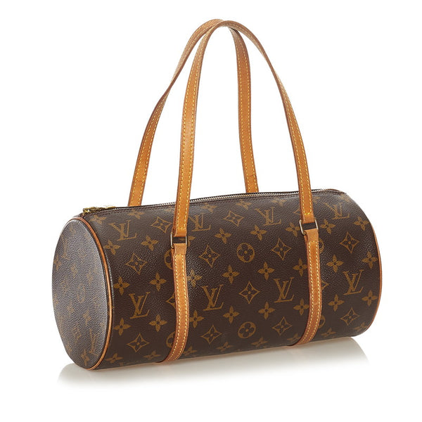 ルイ ヴィトン モノグラム 旧パピヨン 30 ハンドバッグ M51385 ブラウン PVC レザー レディース LOUIS VUITTON 【中古】