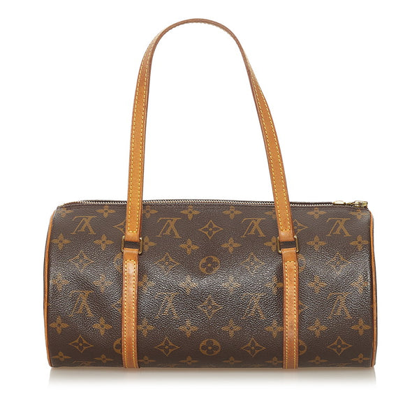 ルイ ヴィトン モノグラム 旧パピヨン 30 ハンドバッグ M51385 ブラウン PVC レザー レディース LOUIS VUITTON 【中古】