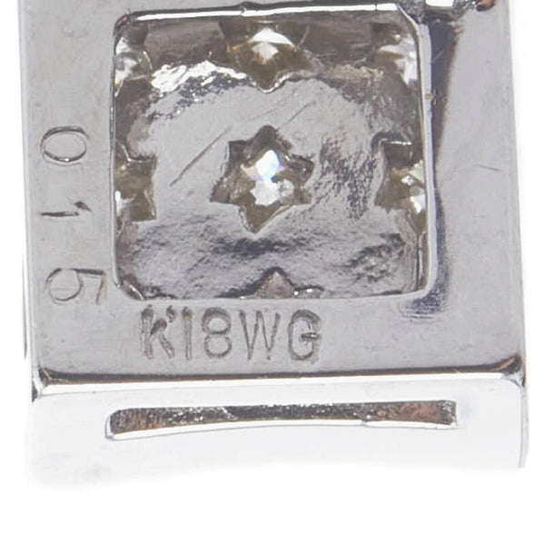 K18WG ホワイトゴールド ダイヤ0.30ct ピアス レディース 【中古】