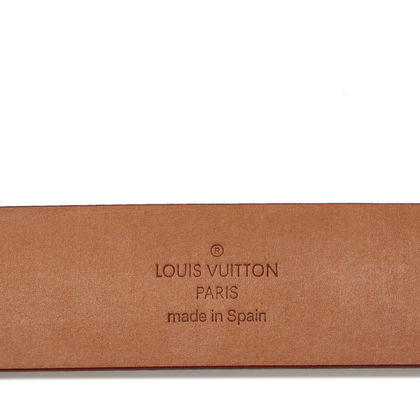 ルイ ヴィトン モノグラム マルチカラー サンチュールキャレ ベルト 80/32 M9270U ホワイト PVC レザー レディース LOUIS VUITTON 【中古】