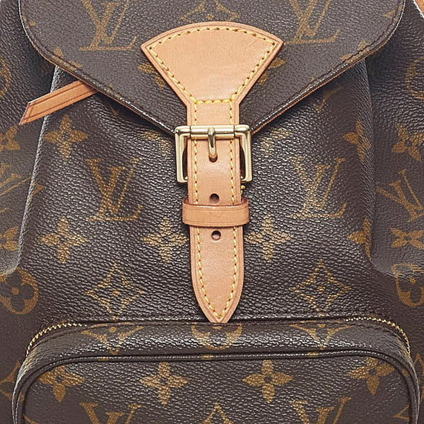 ルイ ヴィトン モノグラム モンスリPM リュック バックパック M51137 ブラウン PVC レザー レディース LOUIS VUITTON 【中古】