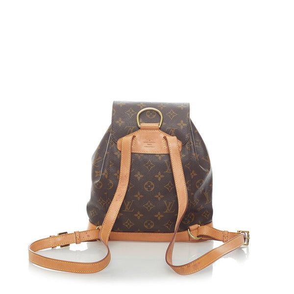 ルイ ヴィトン モノグラム モンスリPM リュック バックパック M51137 ブラウン PVC レザー レディース LOUIS VUITTON 【中古】