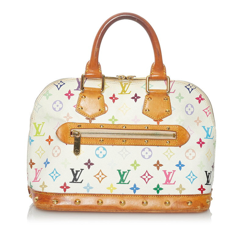 ルイ ヴィトン モノグラムマルチカラー アルマ  M92647 ブロン PVC レザー ハンドバッグ レディース LOUIS VUITTON 【中古】