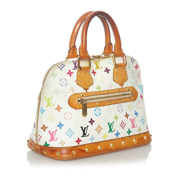 ルイ ヴィトン モノグラムマルチカラー アルマ  M92647 ブロン PVC レザー ハンドバッグ レディース LOUIS VUITTON 【中古】