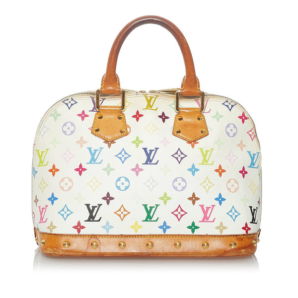 ルイ ヴィトン モノグラムマルチカラー アルマ  M92647 ブロン PVC レザー ハンドバッグ レディース LOUIS VUITTON 【中古】