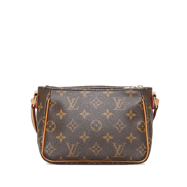 ルイ ヴィトン モノグラム ヴィバシテPM 斜め掛け ショルダーバッグ M51165 ブラウン PVC レザー レディース LOUIS VUITTON 【中古】