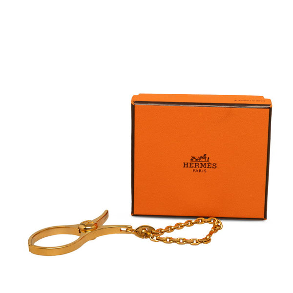 エルメス フィルー グローブホルダー ゴールド メッキ レディース HERMES 【中古】