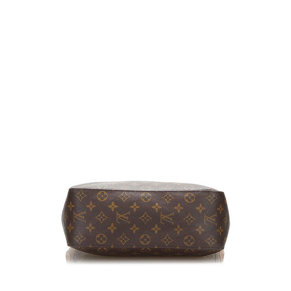 ルイ ヴィトン モノグラム ルーピングGM ハンドバッグ ショルダーバッグ M51145 ブラウン PVC レザー レディース LOUIS VUITTON 【中古】