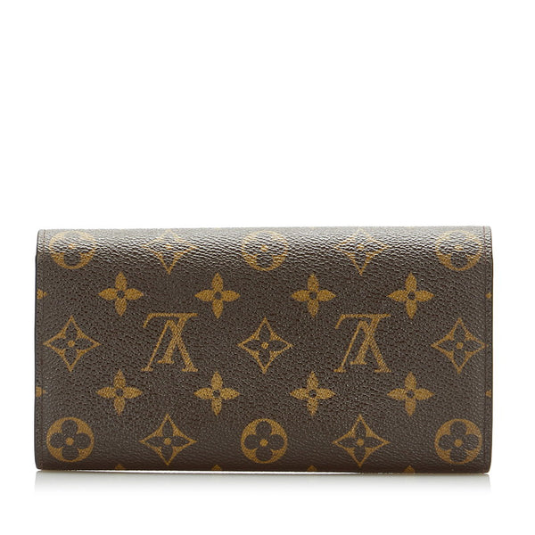 ルイ ヴィトン モノグラム ポルトモネ クレディ 長財布 M61726 ブラウン PVC レディース LOUIS VUITTON 【中古】