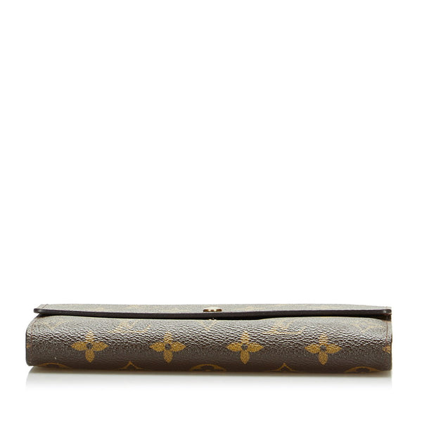 ルイ ヴィトン モノグラム ポルトモネ クレディ 長財布 M61726 ブラウン PVC レディース LOUIS VUITTON 【中古】