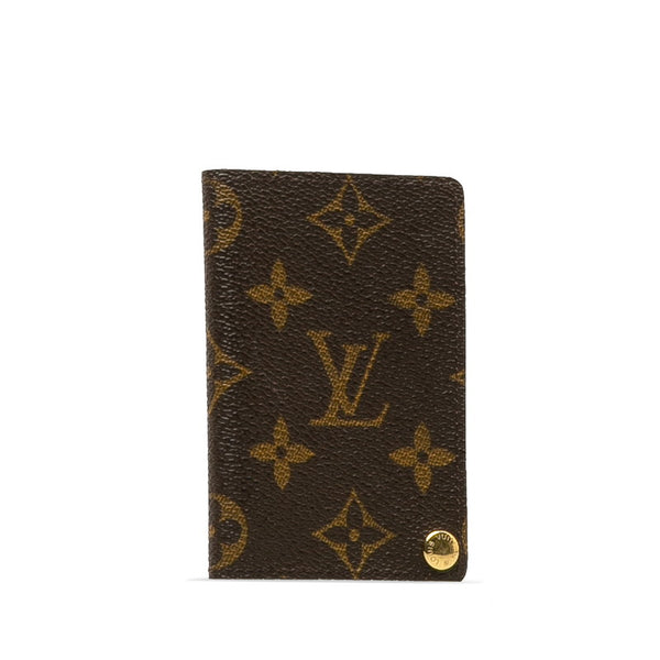 ルイ ヴィトン モノグラム ポルトカルト クレディ プレッシオン カードケース M60937 ブラウン PVC レザー レディース LOUIS VUITTON 【中古】