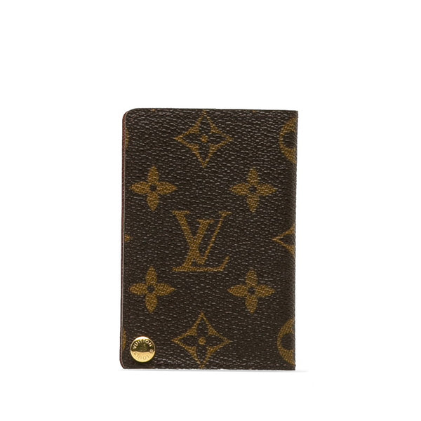 ルイ ヴィトン モノグラム ポルトカルト クレディ プレッシオン カードケース M60937 ブラウン PVC レザー レディース LOUIS VUITTON 【中古】