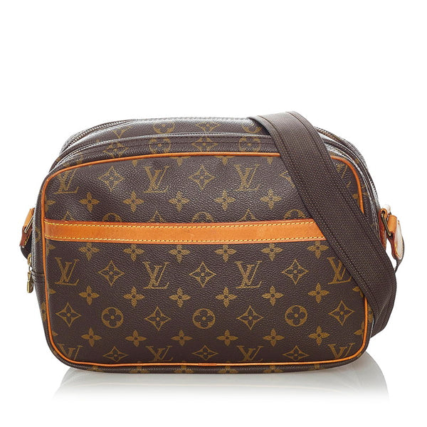 ルイ ヴィトン モノグラム リポーター PM ショルダーバッグ M45254 ブラウン PVC レザー レディース LOUIS VUITTON 【中古】