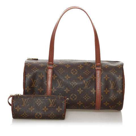 ルイ ヴィトン モノグラム 旧 パピヨン 30 ハンドバッグ M51385 ブラウン PVC レザー レディース LOUIS VUITTON 【中古】