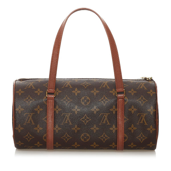 ルイ ヴィトン モノグラム 旧 パピヨン 30 ハンドバッグ M51385 ブラウン PVC レザー レディース LOUIS VUITTON 【中古】