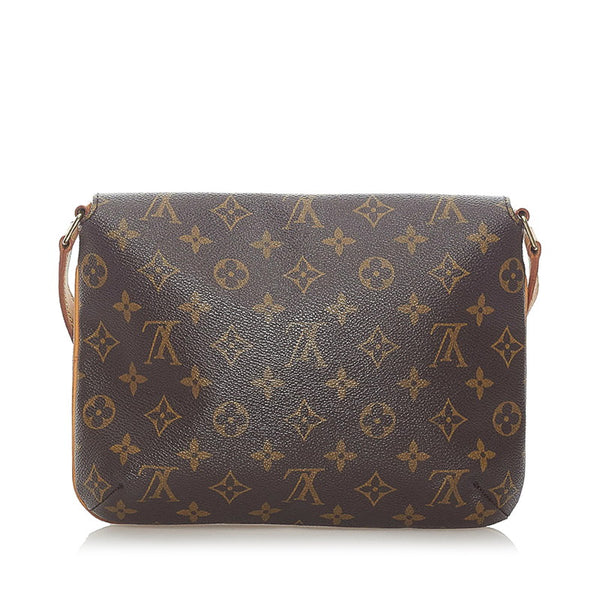 ルイ ヴィトン モノグラム ミュゼットタンゴ ショート ショルダーバッグ M51257 ブラウン PVC レザー レディース LOUIS VUITTON 【中古】