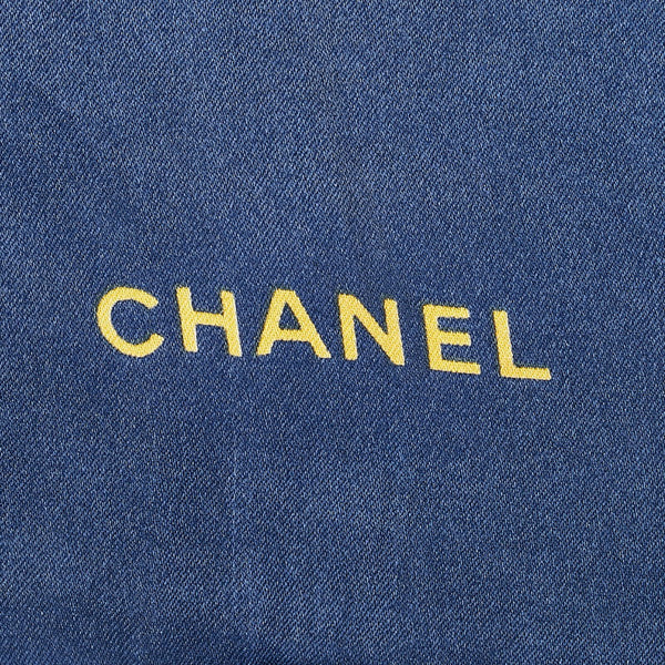 シャネル ココマーク スカーフ ネイビー マルチカラー シルク レディース CHANEL 【中古】