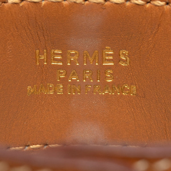 エルメス メドール ブレスレット バングル ブラウン ゴールド レザー メッキ レディース HERMES 【中古】