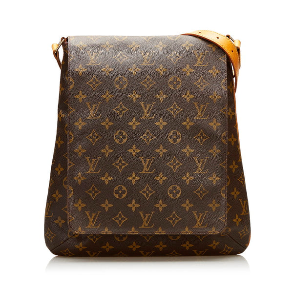 ルイ ヴィトン モノグラム ミュゼット 斜めがけ ショルダーバッグ M51256 ブラウン PVC レザー レディース LOUIS VUITTON 【中古】