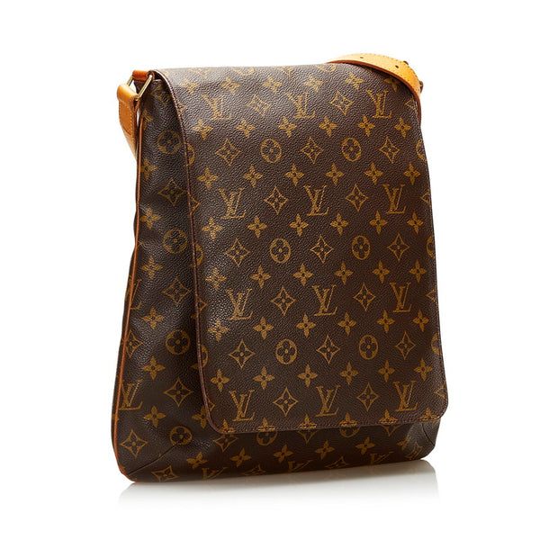 ルイ ヴィトン モノグラム ミュゼット 斜めがけ ショルダーバッグ M51256 ブラウン PVC レザー レディース LOUIS VUITTON 【中古】