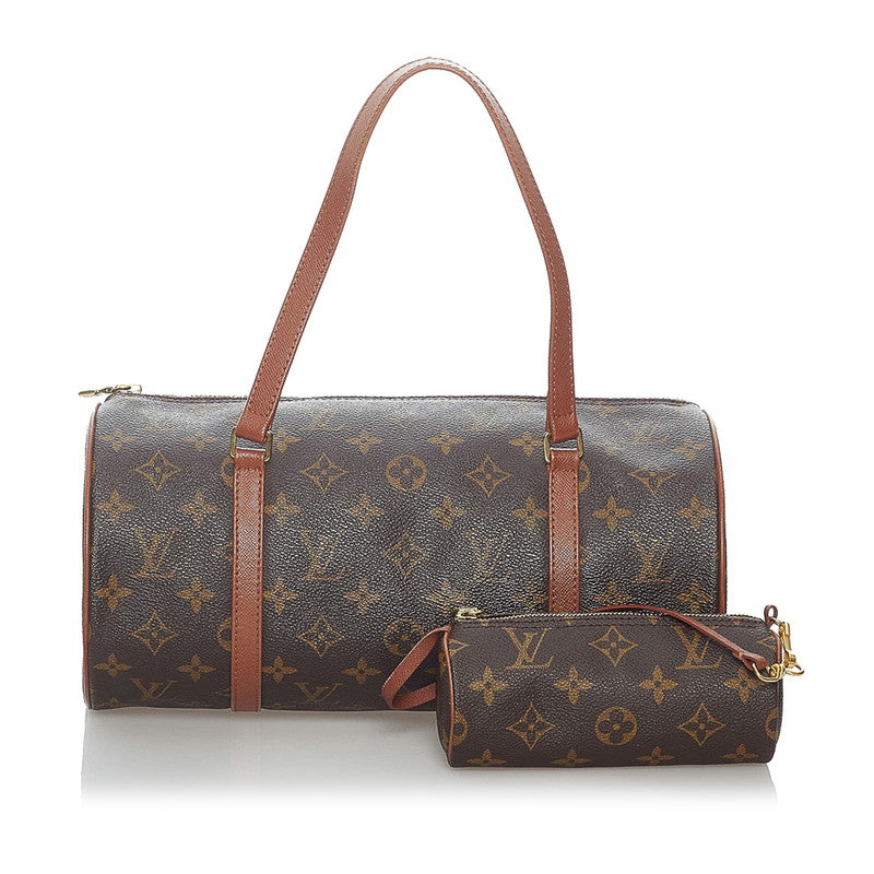 ルイ ヴィトン モノグラム 旧 パピヨン 30 ハンドバッグ M51385 ブラウン PVC レザー レディース LOUIS VUITTON 【中古】