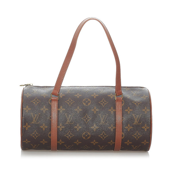 ルイ ヴィトン モノグラム 旧 パピヨン 30 ハンドバッグ M51385 ブラウン PVC レザー レディース LOUIS VUITTON 【中古】